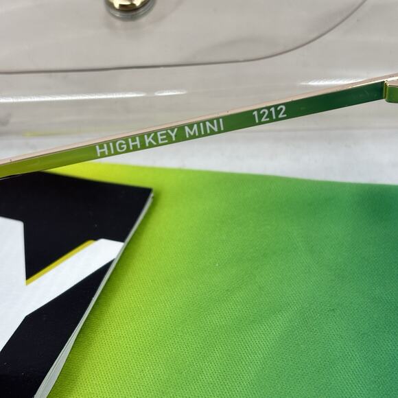 Quay High Key Mini 1212 Sunglasses Gold Tone Tortoise Aviator Polarized Womens - Picture 5 of 8